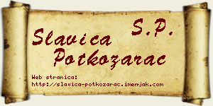 Slavica Potkozarac vizit kartica